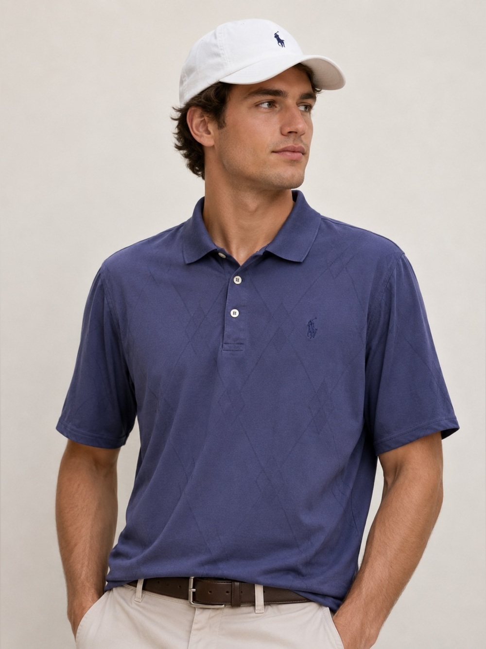 Polo Golf Ralph Lauren Men’s Pima Cotton Short Sleeve Polo Tee L Blue